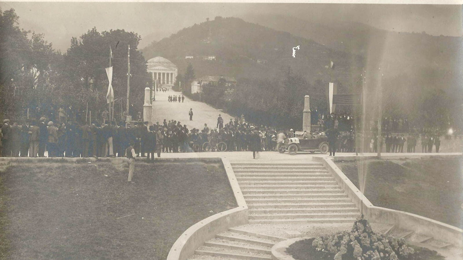 il tempio del Canova a Possagno e il passaggio della gara