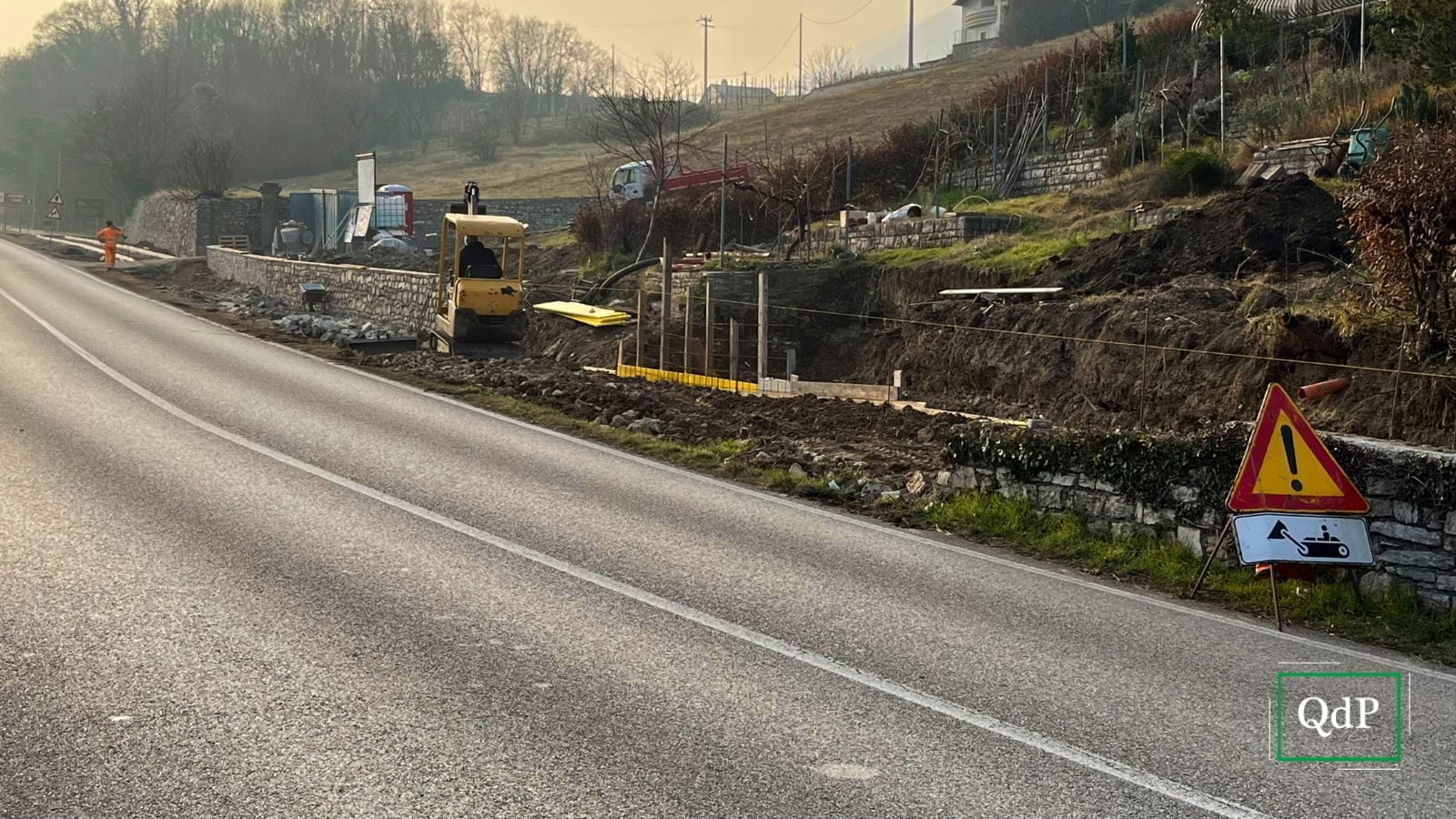 I lavori del tratto pedonale che collega Revine Lago e Vittorio Veneto