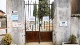 Il cimitero di Colfosco chiuso