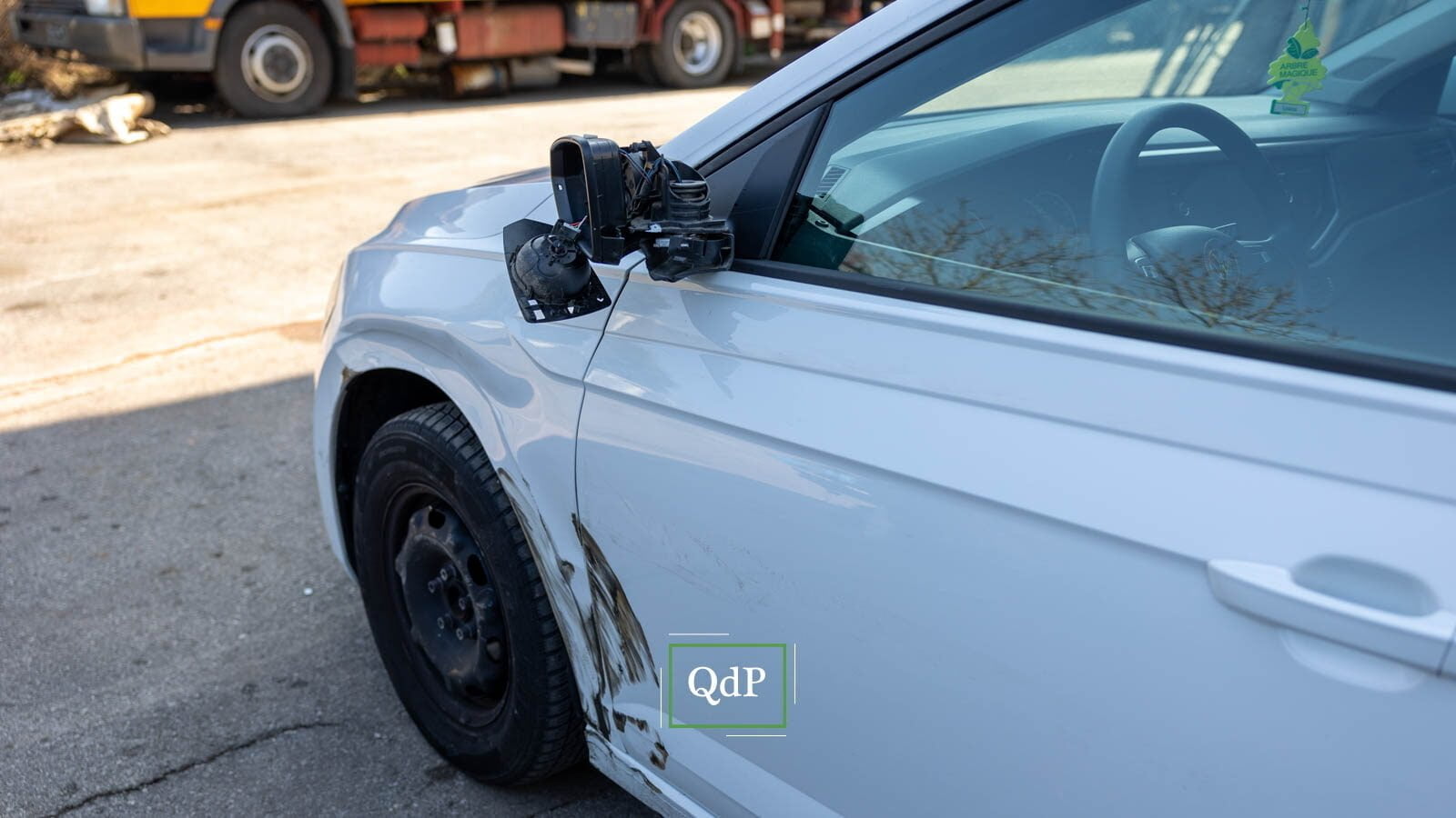 La Polo coinvolta nell'incidente