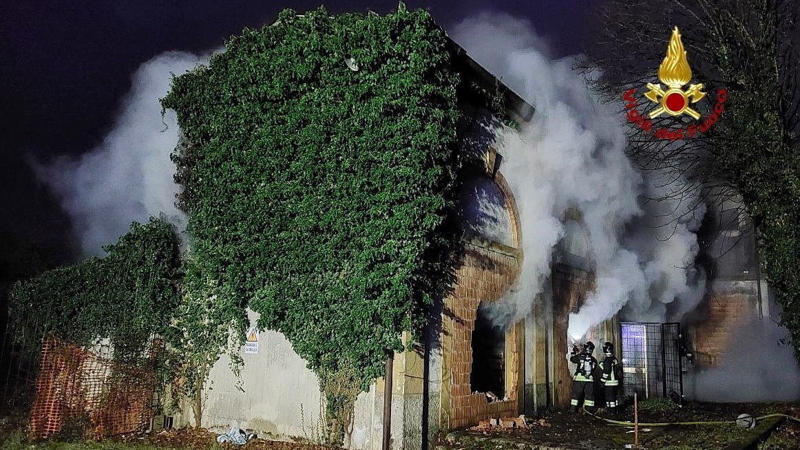 L'incendio a Mogliano