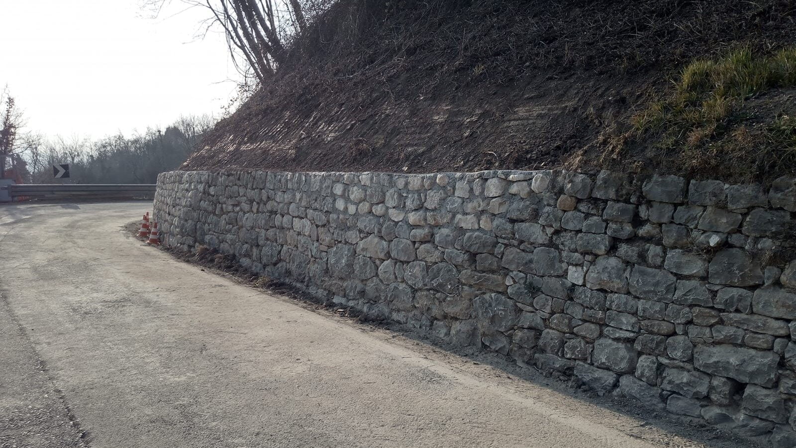 La Provincia conclude la messa in sicurezza dei muri di sostegno lungo la SP 152