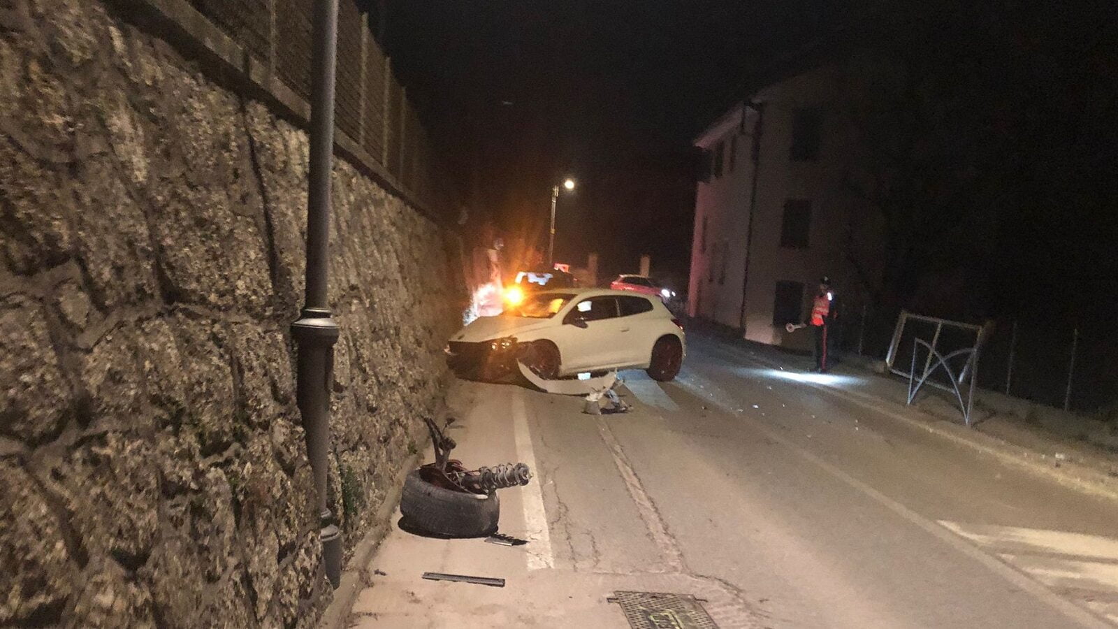 L'auto incidentata
