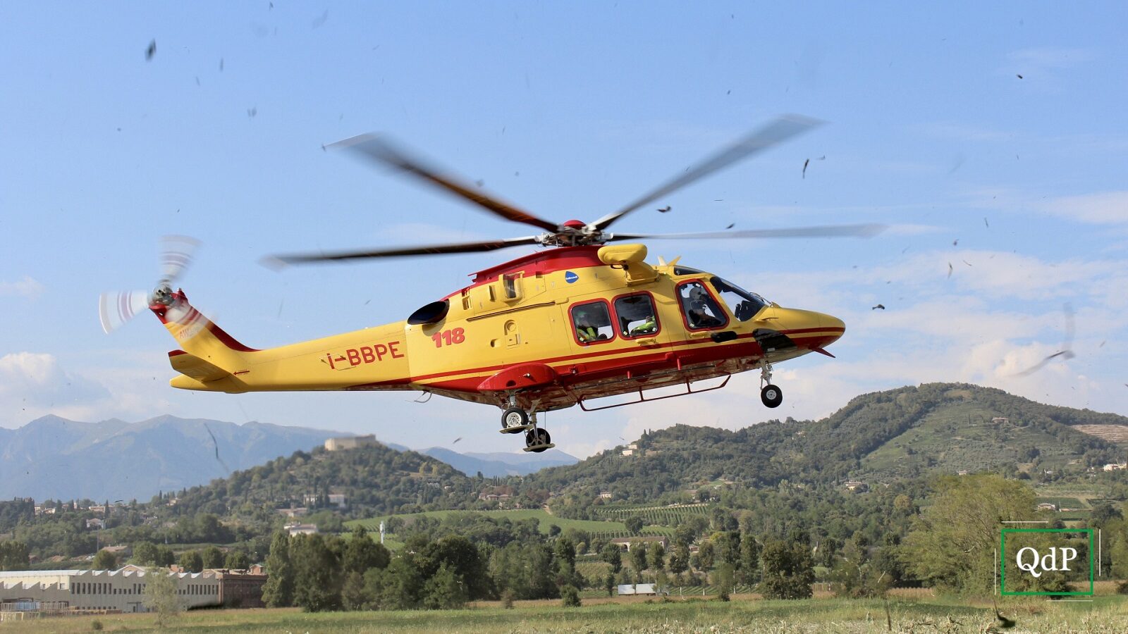 L'elisoccorso del Suem di Montebelluna