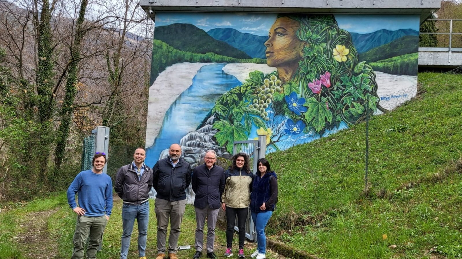 Inaugurato il murales del serbatoio "San Floriano" 