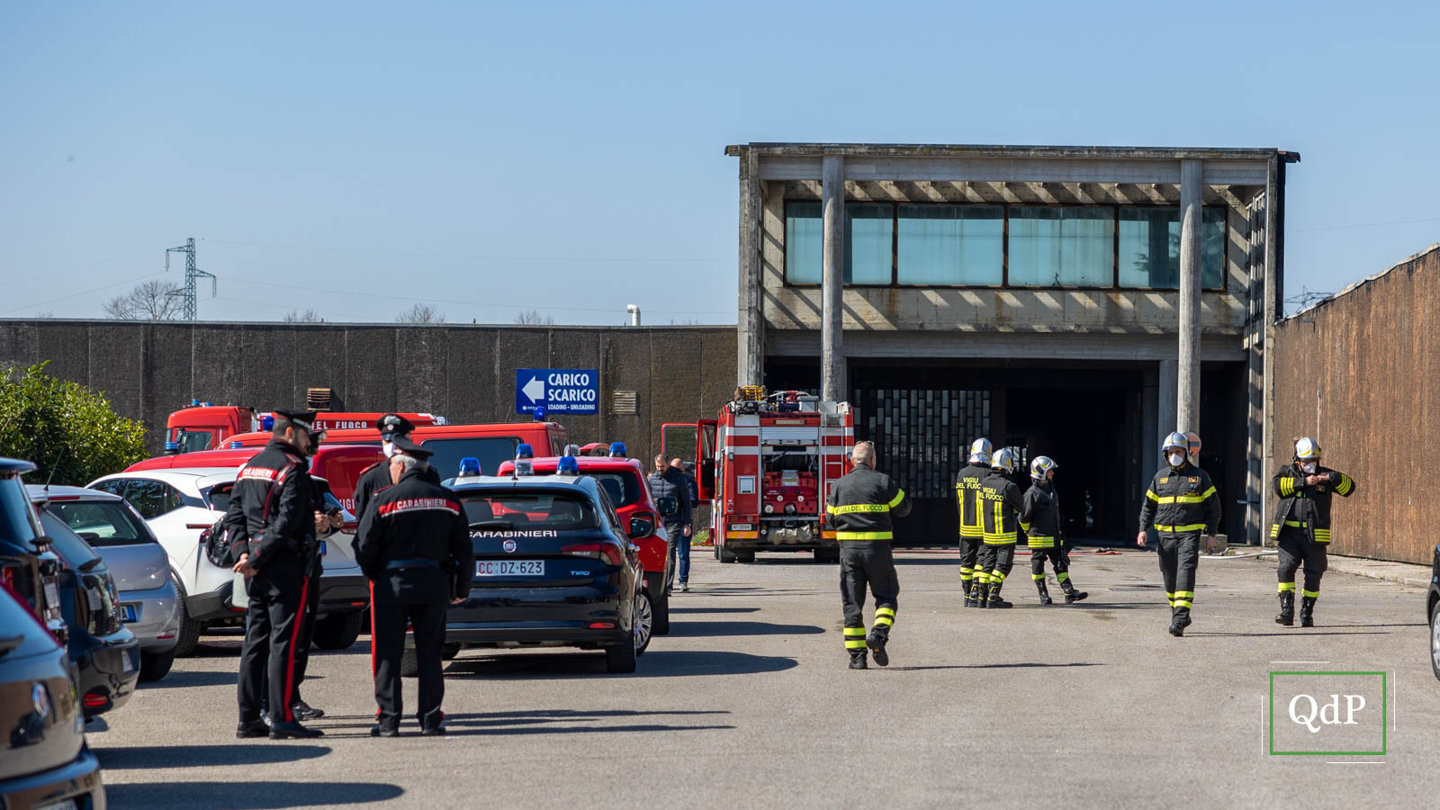 Il luogo dell'incendio