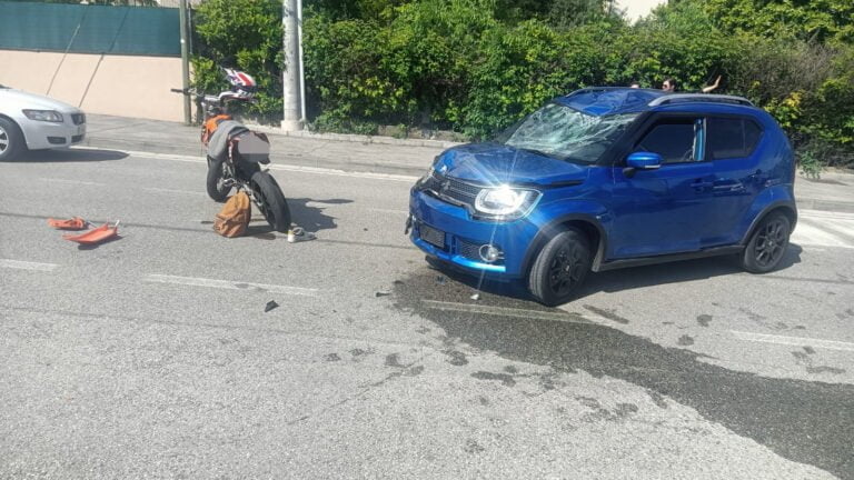 L'incidente stradale in via Piave