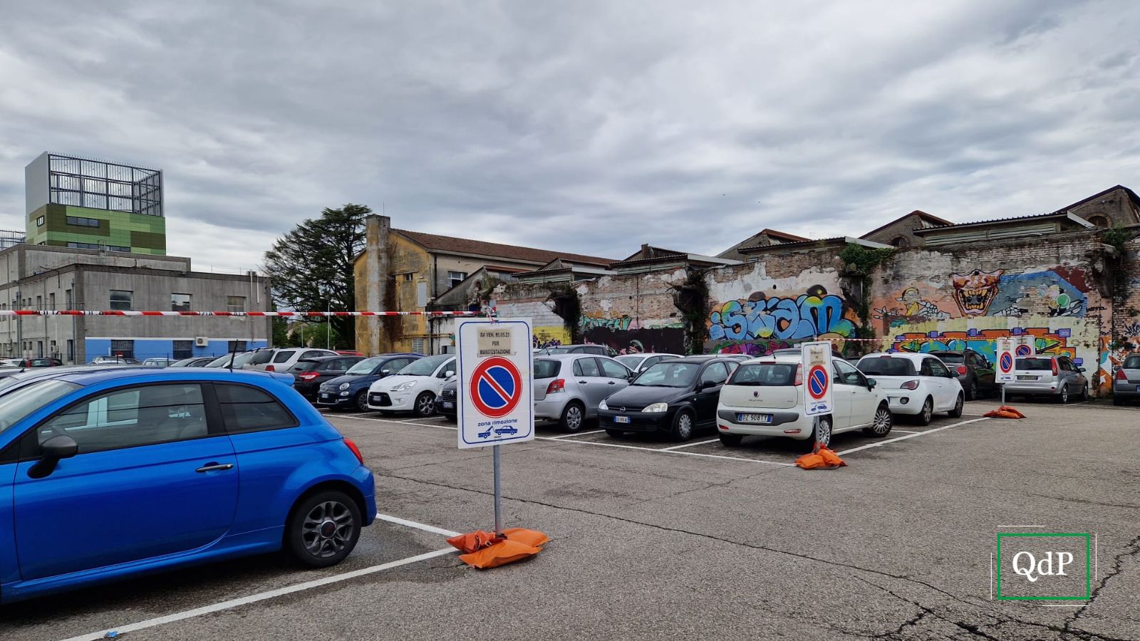 Il parcheggio di via Pittoni