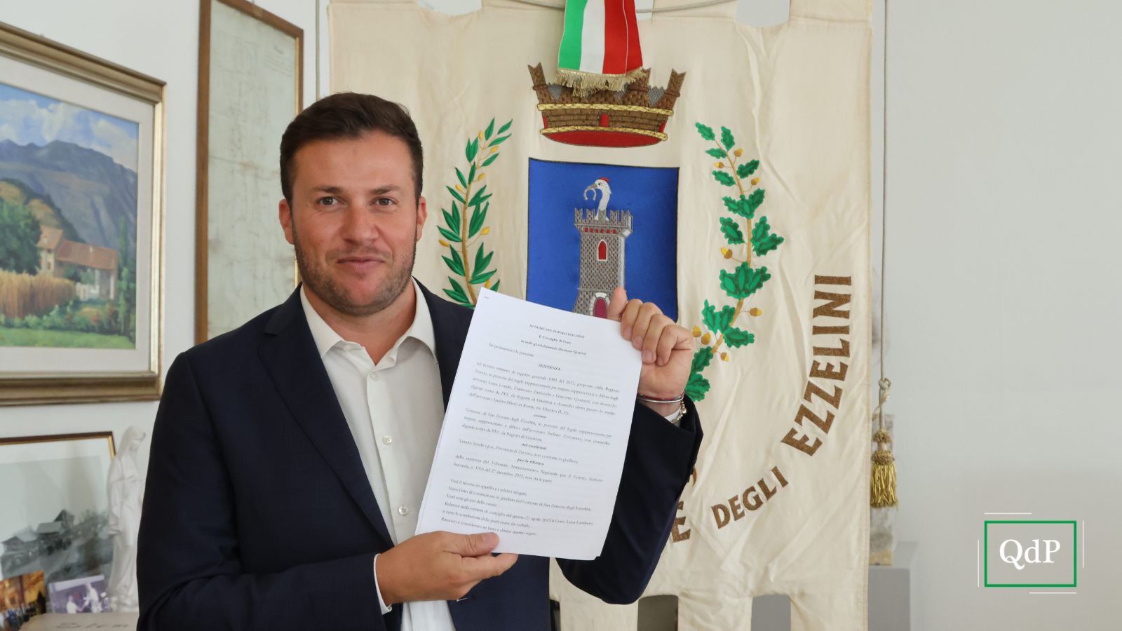 Il sindaco di San Zenone Fabio Marin