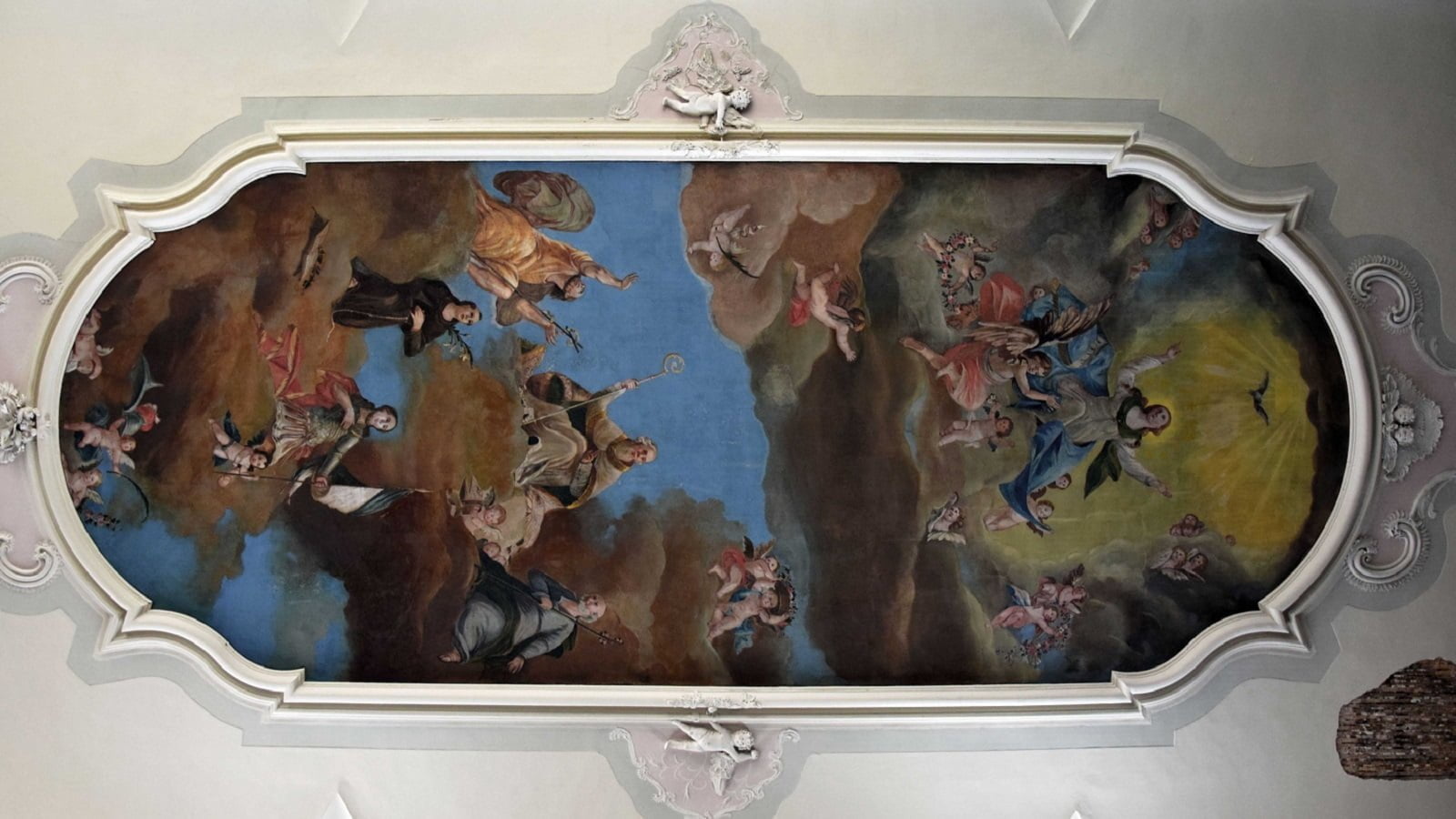 L'affresco all'interno della Chiesa di San Martino