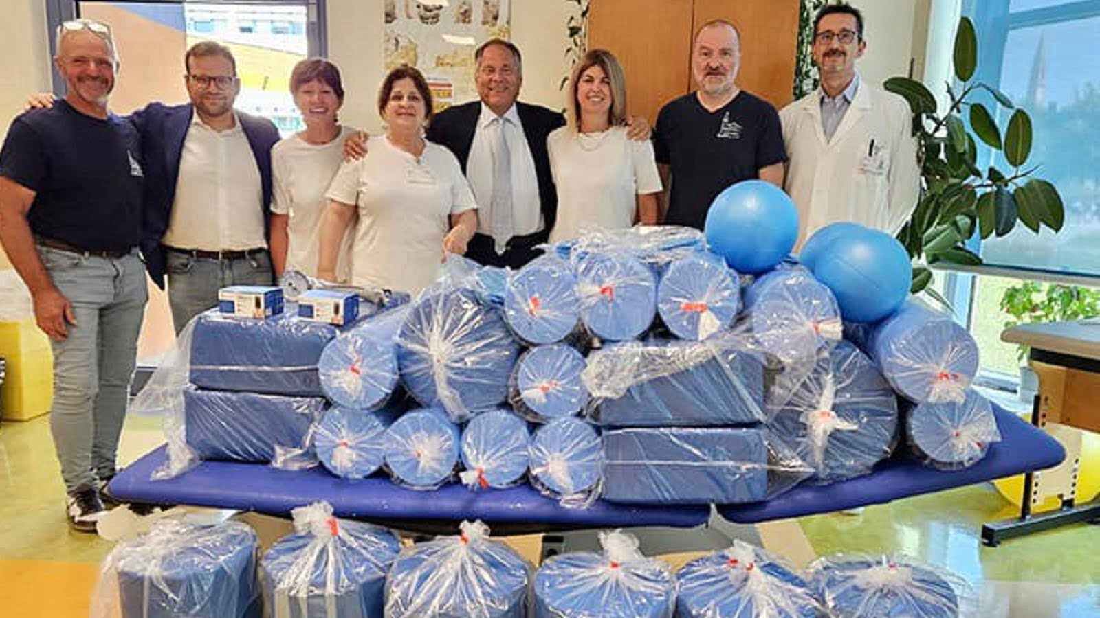 Il grande cuore del Comitato Festeggiamenti Levada: donati attrezzi alla Riabilitazione del San Valentino