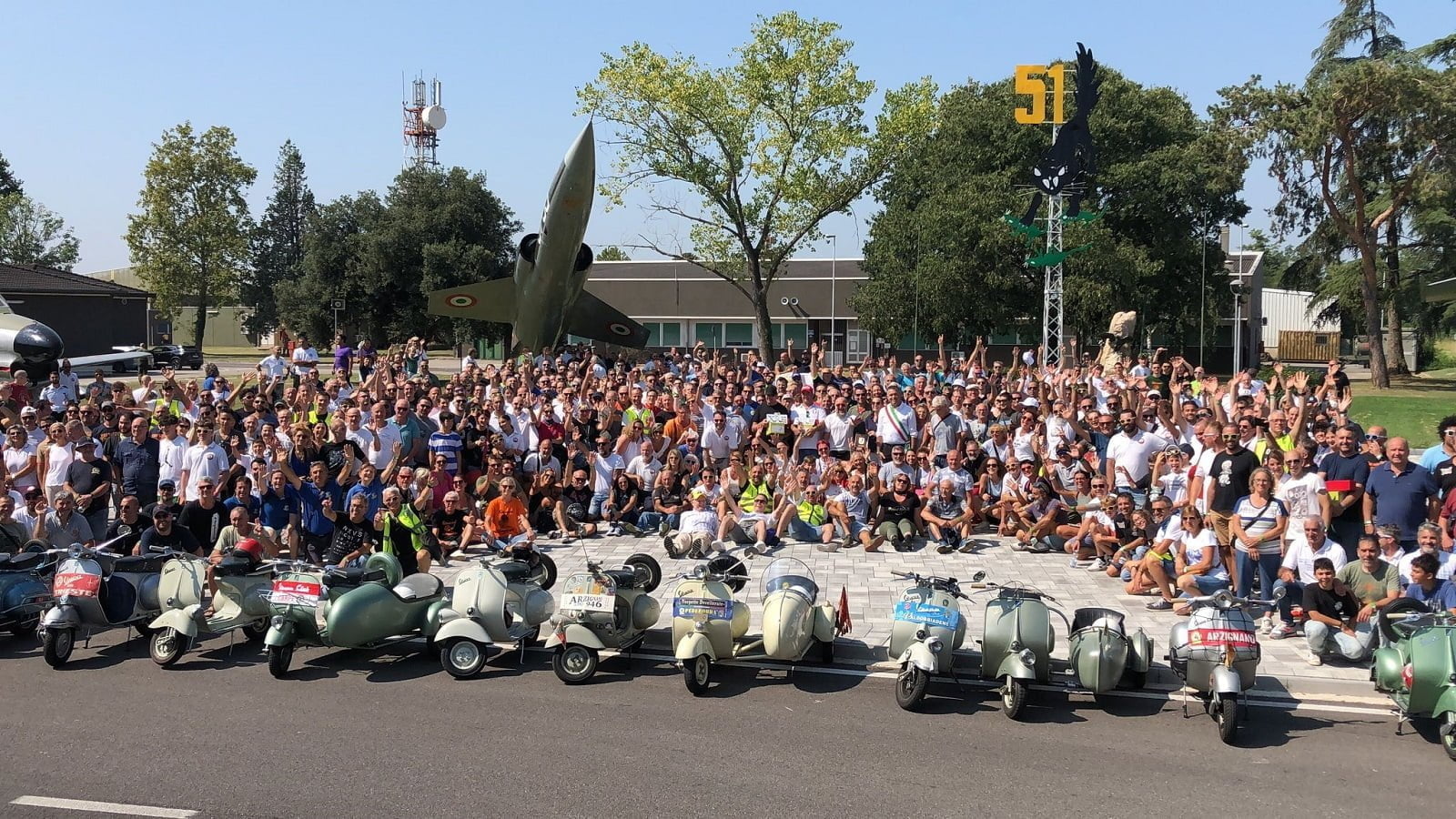 I "vespisti" a Istrana