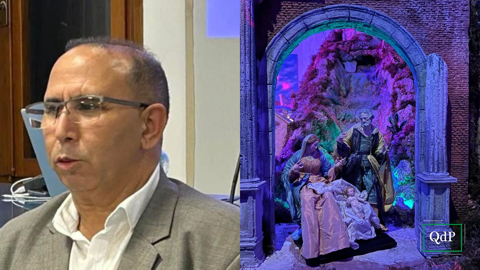A sinistra Ait Alla Lhoussaine, presidente della Federazione Regionale Islamica del Veneto