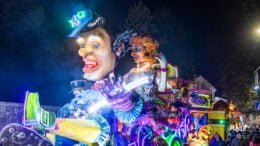 I carri allegorici in sfilata a Santa Lucia di Piave