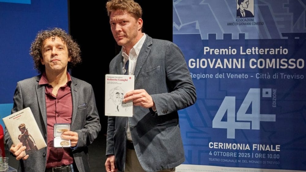 Da sinistra, Marco Balzano e Tommaso Tovaglieri
